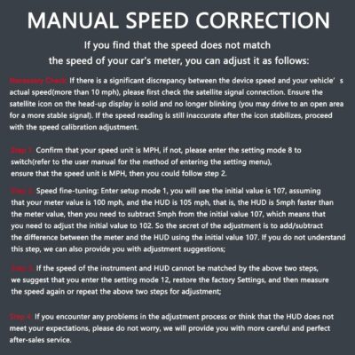 GPS Digital Speedometer for Car MAIMEIMI Head Up Display for Car HUD Speedometer MPH 5V with Compass, Time, Fatigue Driving Reminder, Overspeed Alarm for All Vehicle - Image 6