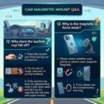 Black Magnetic Phone Holder for Car, Vacuum Suction & 3000gf Magnet, 360° Adjustable Dashboard Mount, Compatible with iPhone & Android - Image 6