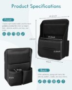 FLORICH Car Organizer Storage Between Seats, Leather Seat Organizer Purse Holder Between Seats, Automotive Consoles & Organizers Storage Car Organizer - Image 6