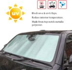 Front Windshield Sunshade - JeCar for 4runner Sunshade Car Sun Shade Heat Shield Custom-fit Sunshade Sun Visor Mat for 2017 2018 2019 2020 2021 2022 2023 2024 Toyota 4runner SUV - Image 3