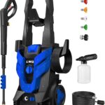 Pressure Washer, Power Washer with 4 Quick Connect Nozzles 1 Foam Cannon, High Pressure Cleaning Machine for Cars/Fences/Driveways/Patios/Farms/Home Cleaning