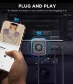 JOYROOM Bluetooth 6.0 AUX Car Adapter, Dual Mics Noise Cancellation, Plug-and-Play, Multifunction Button, 3.5mm Audio Adapter Bluetooth Receiver for Car Hands-Free Calls & Music, 2026 Upgrade, Black - Image 5