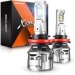 SEALIGHT H11/H8/H9 Light Bulbs 30000LM, 6500K Cool White Fog Lights for Powersports, Real 1:1 Mini Size Plug and Play, Pack of 2