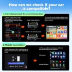 LAMTTO 3-in-1 Wireless Carplay Android Auto Adapter Built-in Net-Flix YouTube Tiktok Apps Magic Box Video Player with 5.8GHz WiFi USB Drive Convert Wired to Wireless for OEM CarPlay Cars (2016-2024) - Image 7