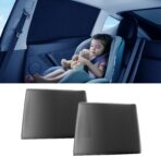 DMJN Car Window Shades for Baby (100% Efficient Block UV & Scorching Sun) Car Privacy Shades for Side Windows,Easy to Install,Nano Ice-Crystal Coatings-Universal Fit (Large),2 Pack