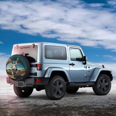 Spare tire Cover 14 inch,RV Spare tire Covers for Camper Trailers Wheel Protectors Weatherproof Wheel Covers Waterproof Universal Fit for Trailer Rv SUV Truck Camper Travel Trailers Donkey - Image 7