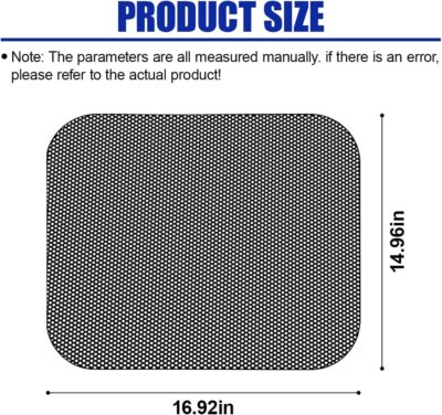 4PCS Car Side Window Sunshade - Reusable Washable Static Cling Film Car Window Shade Sticker Block UV Rays & Heat Glare - Vehicle Window Film Shade Privacy Protector for Most Cars (Black) - Image 2