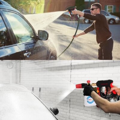 DUSICHIN Foam Cannon Short Pressure Washer Gun 1/4 Inch Quick Connector,Car Wash Foam Gun with 5 Pressure Washer Nozzle Tips 3/8'' Swivel Quick Connector,Additional Orifice Nozzle 1.04mm Car Washing - Image 8