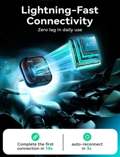 Wireless Carplay & Android Auto Adapter, Metal Design Mini & Stable 2-in-1 Dongle, Convert Vehicle's Wired CarPlay/Android Auto to Wireless, for iOS 10+/Android 11+ & Cars from 2016 - Image 3