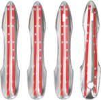 Door Handle Cover Trim Compatible with Toyota Camry 2018-2025 /Corolla 2019-2025 /Avalon 2019-2022 /Pruis Hatchback 2016-2024 Accessories Exterior Door Handle Protector with 2 Smart Key Holes Chrome - Image 8