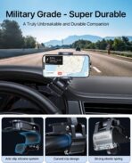 andobil Universal Car Phone Clip Holder [Military Sturdy, Firmly Grip & Never Slip] Ultra Stable Dashboard Cell Phone Mount for Car Dash Fits All iPhone 16 15 14 13 12 Pro Max Android Samsung GPS - Image 3