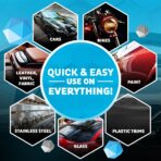 MAXLONE ™ Car Spray with Triphene® Technology, Quick Spray & Wipe All Purpose Waterless Detailer - Clean, Shine, Protect Paint, Glass, Wheels, Trim Without Pre-Washing (2, 20oz w 4 Micro Fiber Cloth) - Image 3