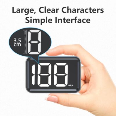 GPS Digital Speed Meter with MPH, Car Head Up Display for All Cars, USB Cable Plug & Play - Image 7