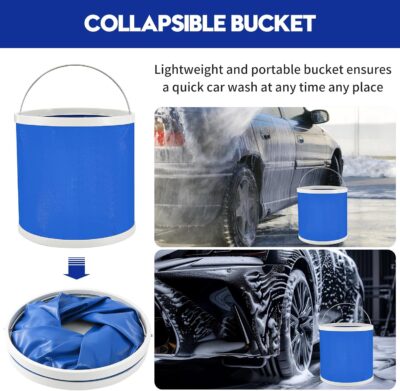 Qydipclin 41Pcs Car Detailing Kit, Car Detailing Brush Set, Car Wash Cleaning Kit, Car Detailing Brushes, Professional Car Care Kit for Interior Exterior Wheels, Blue - Image 5