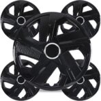 Winjet 15 Inch Premium Hubcaps Wheel Cover Replacement R15 Hub Caps,Auto Tire Replacement Exterior Cap,Universal Wheel Rim Cover Snap On Car Truck SUV (15 Inch,Set of 4)