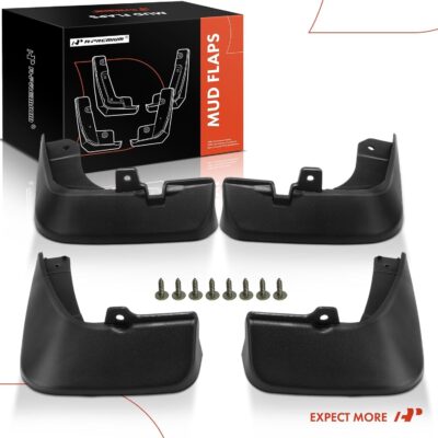 A-Premium Mud Flaps Compatible with Mazda 3 Hatchback 2014-2018, No Drilling Required Mud Guards with Hardware Accessories, Set of 4 Front and Rear - Image 8