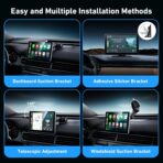 9inch Wireless Carplay Screen for Car & Android Auto, 4K Dash Cam + 1080P Backup Camera, Portable Touchscreen, GPS Navigation, Bluetooth for All Cars - Image 7