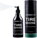The Pro Stuff® Car Tire Shine Spray - Professional Satin Black Finish (No Greasy Wet Look) | No Sling Formula, Quick Drying Tire Dressing | Long Lasting Tire Protectant