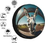 Spare tire Cover 14 inch,RV Spare tire Covers for Camper Trailers Wheel Protectors Weatherproof Wheel Covers Waterproof Universal Fit for Trailer Rv SUV Truck Camper Travel Trailers Donkey - Image 2