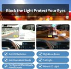 Sun Visor Extender – Sun Blocker for Car – Anti-Glare Non-Polarized Car Visor Extender – Glare Guard Car Visor Extension for Night Driving, Universal Angle Adjustable UV 400 Protector - Image 7