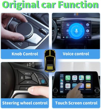 Wireless CarPlay Adapter, Convert Wired to Wireless CarPlay, Silver, Plug & Play, No Delay, USB & USB-C Compatible for Cars 2016+, Compatible with iOS & Android - Image 5