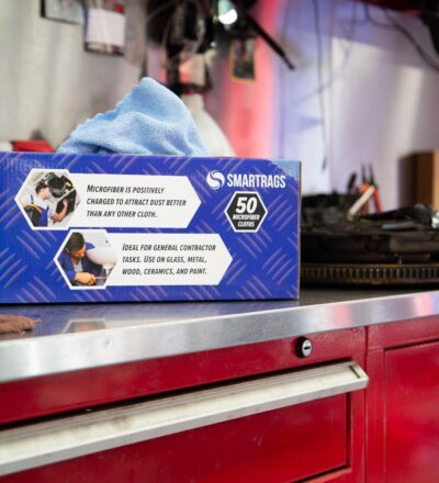 Arkwright Smart Rags Microfiber Cleaning Cloths, Pack of 50 in a Box, Lint Free 180 GSM Reusable Towels for Auto, Office and Household Cleaning, 12 x 12 in, Blue - Image 6