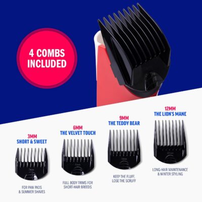 ChomChom Roller Dog Vacuum for Shedding Grooming – Dog Grooming Kit with Dog Brush Vacuum Attachment, Pet Hair Clipper with Guards, Large-Capacity Bin - Image 6