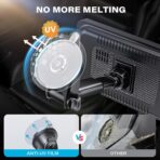 1Zero Replacement Suction Cup Car Mount for CarPlay Screen with Quick Extension Arm, Compatible with 7-11 Inch Portable Car Play Screens, Adjustable Dashboard Windshield in-Car Monitor Bracket Holder - Image 3