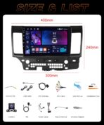 4G+64G Rimoody Android 15 Car Radio Wireless Carplay for Mitsubishi Lancer 2008-2017, 10.1 Inch Car Stereo Android Auto GPS Navigation 5G-WiFi EQ Touch Screen Bluetooth 5.0 SWC Backup Camera - Image 8