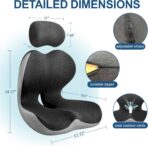 Truck Seat Cushion for Long Driving, Cushion for Car Seat Driver for Comfort, Made of Memory Foam, for Tailbone, Back, and Sciatica - Image 4