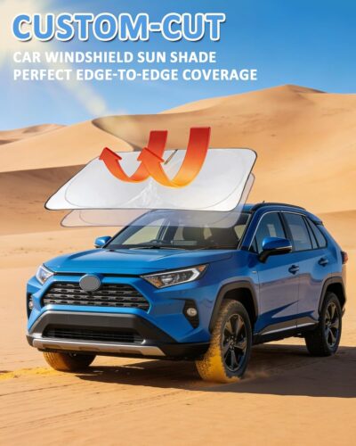 for Altima Windshield Sun Shade Sunshade for Nissan Altima Sedan 2007-2012 Windshield Cover Front Window Sun Shield Foldable Sun Visor Protector UV Heat Protection Car Accessories - Image 5