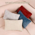 vocheer Small Pillow 11" x 7", Mini Travel Pillows for Sleeping, Tiny Pillow for Neck, Wrist, Lumbar, Knee, Pets, Multifunctional Machine Washable Pillows for Bed, Office, Travel, Camping, 1pc-Red - Image 7