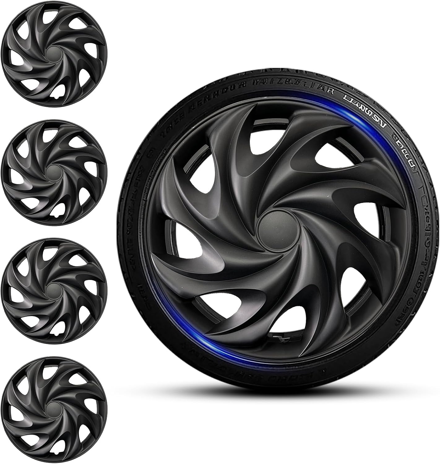 71Mo6r65OmL._AC_SL1500_.jpg 15 inch Wheel Covers Set of 4 15" Hubcaps for Iron Rim car hubcaps hub caps for for Toyota Camry Nissan Mazda 4PCS Wheel Covers (#G Style, 15 Inch) - Image 1