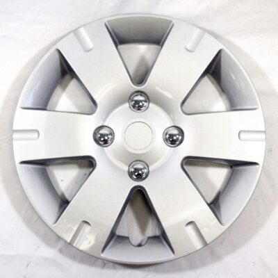 Set of 4 15" Push-on Silver 6 Spoke Hubcaps for Nissan Sentra 2007-2012 - Image 2