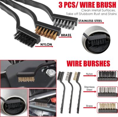 Viewsun Windshield Cleaner Tool, 17Pcs Red Car Interior Cleaning Kit, Car Detailing Kit Interior Cleaner, Car Detailing Brushes, Car Cleaning Gel, Inside Cleaning Supplies Accessories for Women Girls - Image 7