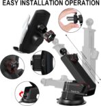 Car Phone Mount,Auto-Clamping Smart Sensor 10W Qi Fast Charging Car Front Windshield Dashboard Air Vent Phone Holder Compatible with iPhone12/12 pro max/Samsung S20/note 20 All 4.7-6.7 Inch Smartphone - Image 5