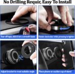 Vacuum Magnetic Car Phone Holder Stand,Reinforced Ultra-Strong Vacuum Suction Cup,360° Rotation&Foldable,Universal Dashboard Windshield/Gym/Mirror/Kitchen Phone Stand,for All iPhone Series&All Android - Image 4