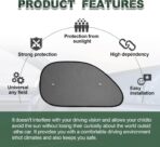 2 Pack Car Window Shade, Universal Side Window Cling Sunshade for Baby, Kids, and Pets from UV Rays and Sun Glare - Image 4