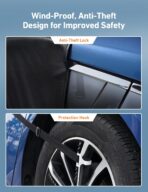 AstroAI Car Windshield Snow Cover, Windshield Cover for ice and Snow, Frost Windshield Cover for Ice, 2*Removal Side Mirror Protector, Windproof UV Sunshade Cover for Cars, SUVs, Vans - Image 5