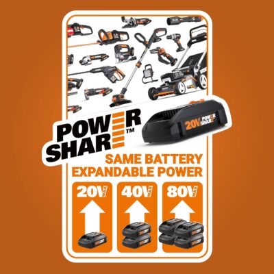 WORX WX030L 20V Power Share Cordless Cube Vac Compact Vacuum, Black - Image 8
