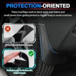 Autorder Mud Flaps for 2022 2023 2024 2025 Tucson NX4 Accessories Splash Guards Fender Flares Mudflap Front and Rear Mud Guard Set of 4 - Image 2