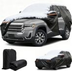Winter Car Cover for GMC Acadia 2007-2025, Heavy Duty SUV Full Car Cover Waterproof All Weather Outdoor for Hail Snow Ice Rain Sun UV Dust Protector, with Driver Side Zipper & Reflective Strips