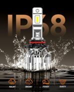 SEALIGHT 9005 9006 Bulb Combo, 92000LM 800% Super Bright 5 Mins Installation, 60000H Lifespan, 6500K Cool White 9005/HB3 9006/HB4 Fog Light Bulbs, Pack of 4 - Image 3