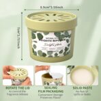 Diffusers for Home Lemonglass Scent 2 Pack, Bathroom Diffuser Round Shape for Office, Air Freshener Diffuser Gel Leak-Proof Car & Room, Bathroom Scent Diffuser Gift for Friends and Family - Image 6