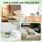 Diffusers for Home Lemonglass Scent 2 Pack, Bathroom Diffuser Round Shape for Office, Air Freshener Diffuser Gel Leak-Proof Car & Room, Bathroom Scent Diffuser Gift for Friends and Family - Image 8