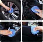 Microfiber Wax Applicator Pads, Car Wax Applicator, Buffing & Detail Polishing Foam Pads for Car Cleaning and Fine Polishing (5" Diameter, 6 Pack)… - Image 2