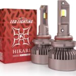 HIKARI WINGS 2026 Future 80000LM 9005 HB3 LED Bulbs, 65W Titanova Chips, High Lumens LED DRL Kit, 6000K Cool White, IP68 Waterproof, Halogen Upgrade Replacement, 9145 9140 Foglight