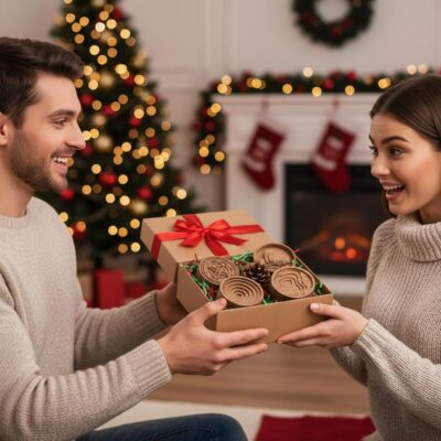 4 Pcs Wooden Essential Oil Diffuser Car Aromatherapy Passive Diffuser with Vent Clip Walnut Wood Round Air Freshener Winter Gifts for Home Offices Yoga Rooms Sauna Rooms - Image 6