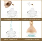 Refillable Car Air Freshener Hanging Diffuser, Empty Glass Bottle with Reed Sticks for Essential Oils, Car Scent Diffuser and Aromatherapy Pendant Decor for Women and Men, 2 Pack - Image 9