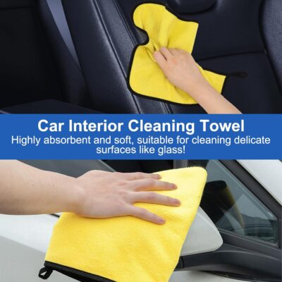 Car Interior Duster Detail Brush Cleaning Kit, Soft Microfiber Towels Dashboard Air Vent Crevice Dusting Detail Cleaner Interior Accessories Tools for Car Decoration Auto Truck SUV RV - Image 7